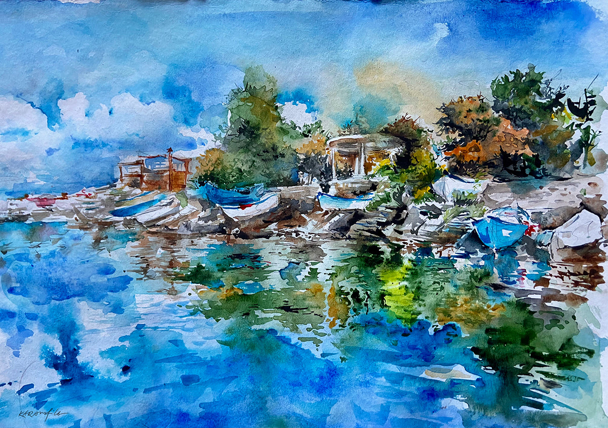 Поморие, морски пейзаж от Карамфила Сидерова-Бинева